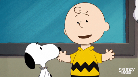 Snoopy abrazando